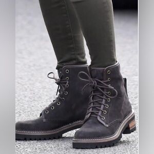 See By Chloe Charcoal Combat Boots